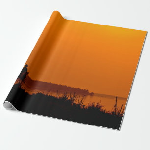 Cowboy Männer reiten bei Sonnenuntergang Vintage W Geschenkpapier
