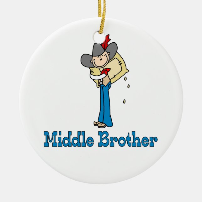 Cowboy Middle Brother Keramikornament (Vorne)