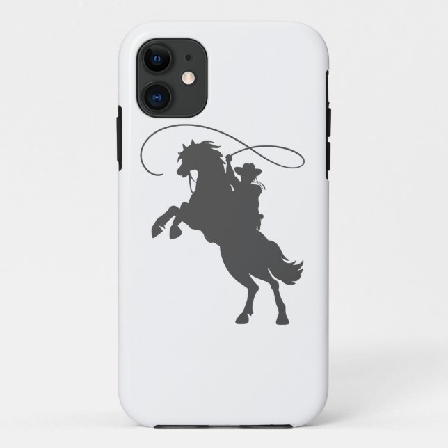 Cowboy mit Brillenreiten aufziehen Case-Mate iPhone Hülle (Rückseite)