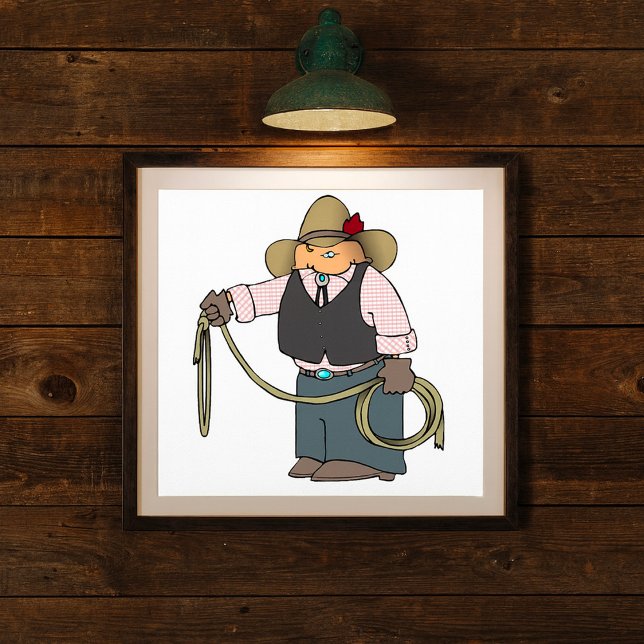 Cowboy mit einem Lasso-Poster Poster (Von Creator hochgeladen)