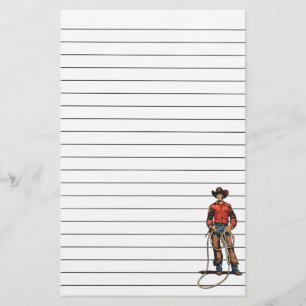 Cowboy mit Lasso Briefpapier