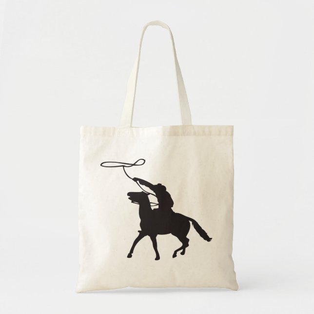 Cowboy mit Lasso Tragetasche (Vorne)