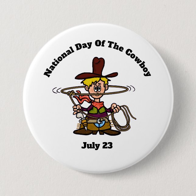 Cowboy mit Rope Button (Vorderseite)