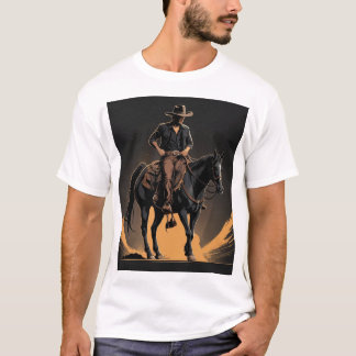 Cowboy mit seinem Pferd T-Shirt