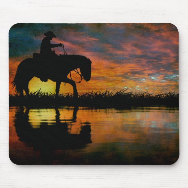 Cowboy Mouse Pad Mousepad (Vorne)