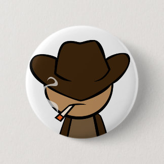 Cowboy-Nahaufnahme Button