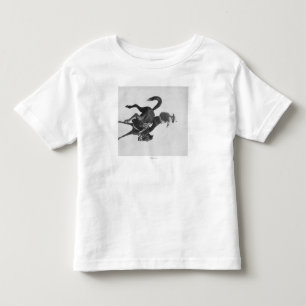 Cowboy Ned Coy Riding Bucking Bronco Kleinkind T-shirt