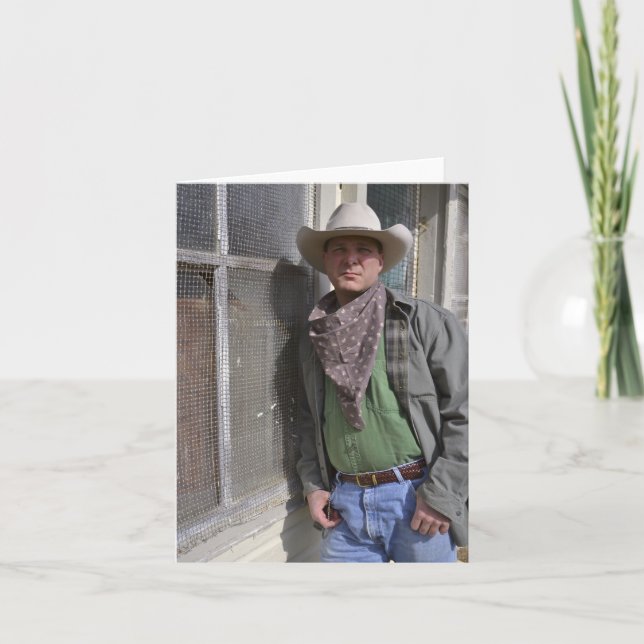 Cowboy Notecard Karte (Vorderseite)