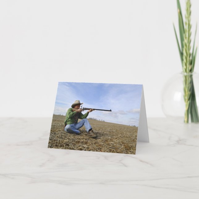 Cowboy Notecard Karte (Vorderseite)
