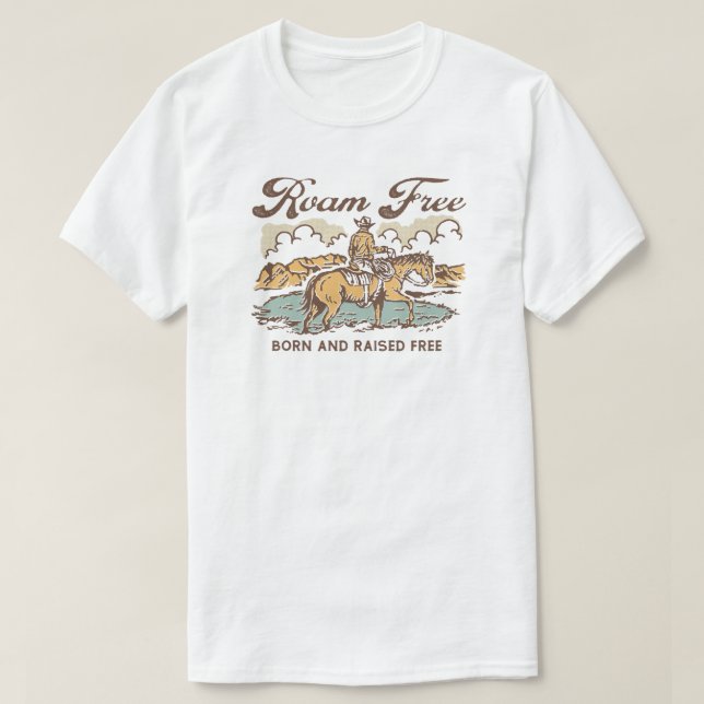 Cowboy ohne Roaming T-Shirt (Design vorne)