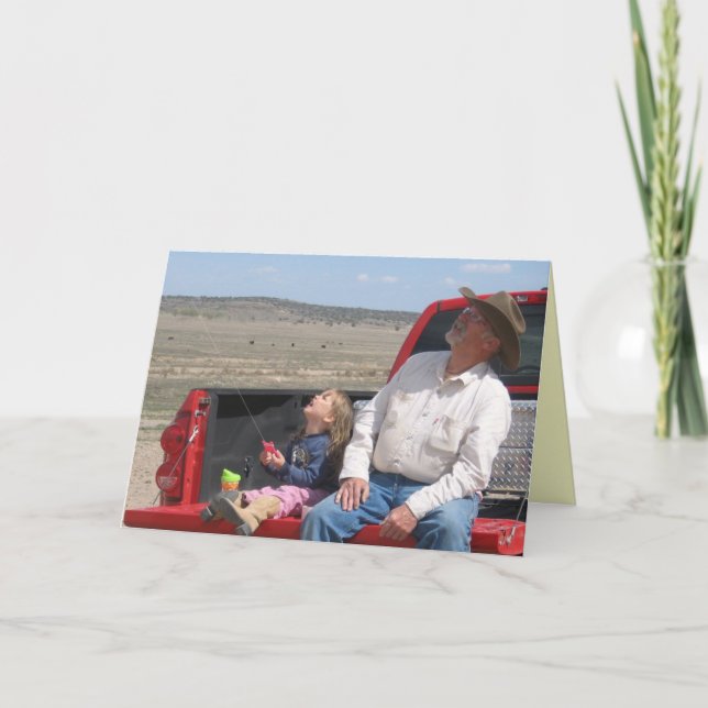 Cowboy Opa Geburtstag - Western Karte (Vorderseite)