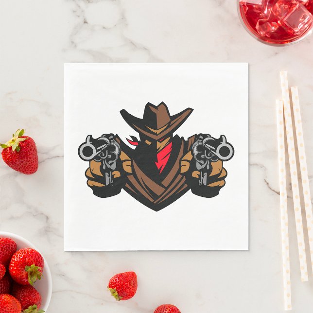 Cowboy Outlaw Napkins Serviette (Von Creator hochgeladen)