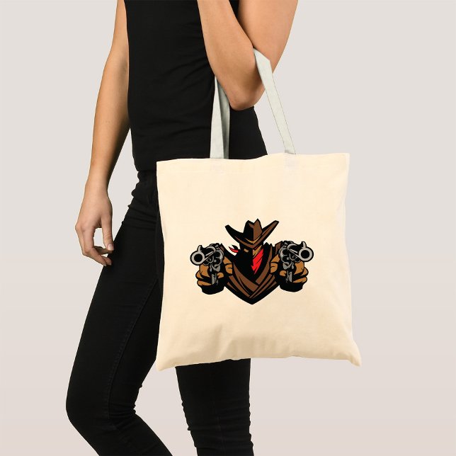 Cowboy Outlaw Tote Bag Tragetasche (Von Creator hochgeladen)