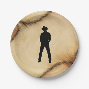 Cowboy Pappteller