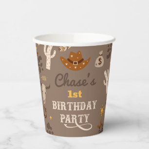 Cowboy Party Cups Western Party Cups Pappbecher