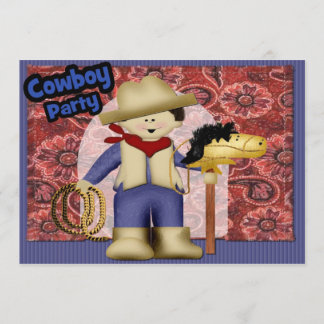 Cowboy-Party Einladung