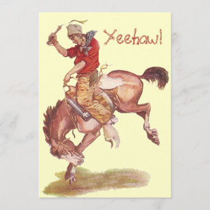 Cowboy-Party Einladung