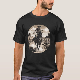 Cowboy Pferdereiter Western Rodeo Wüstenranch Sonn T-Shirt