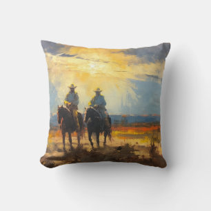 Cowboy Pillow Western Cushion Wild West Pillow Kissen