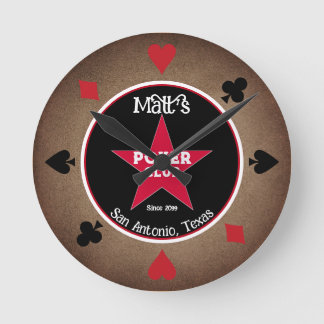 Cowboy Poker Club Uhr
