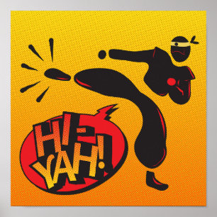 Cowboy-Pop-Art - primär Poster