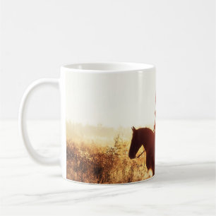 Cowboy Portrait USA Flag Thema. Kaffeetasse