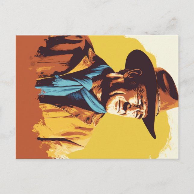 Cowboy Postcard Western Postkarte (Vorderseite)