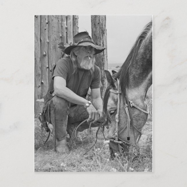 Cowboy Postkarte (Vorderseite)