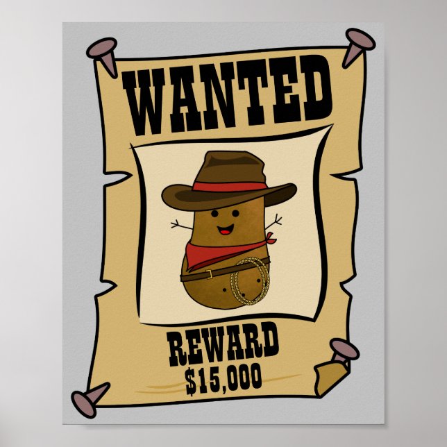 Cowboy Potato Gewollt Poster (Vorne)