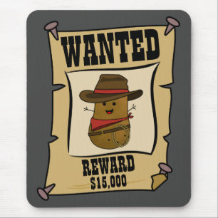 Cowboy Potato Gewollt Poster Mousepad