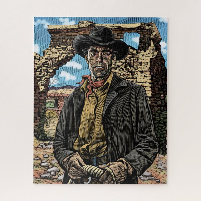 Cowboy-Puzzle Puzzle (Vertikal)