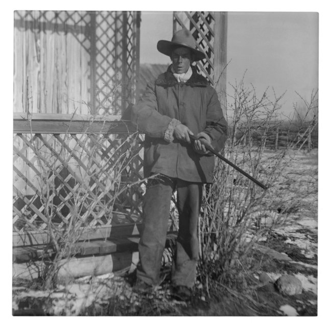 Cowboy Rancher oder kanadischer Gesetzentwurf des  Fliese (Vorderseite)