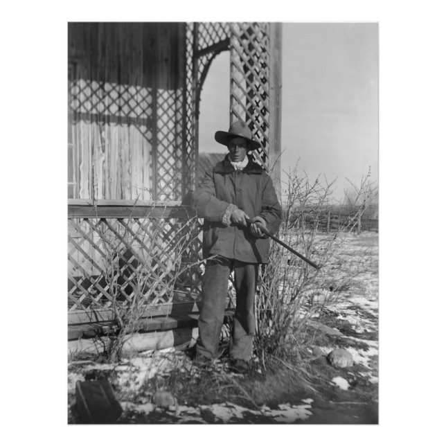 Cowboy Rancher oder kanadischer Gesetzentwurf des  Fotodruck (Vorne)