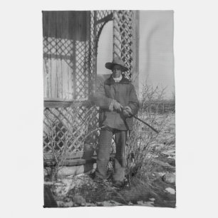 Cowboy Rancher oder kanadischer Gesetzentwurf des Geschirrtuch