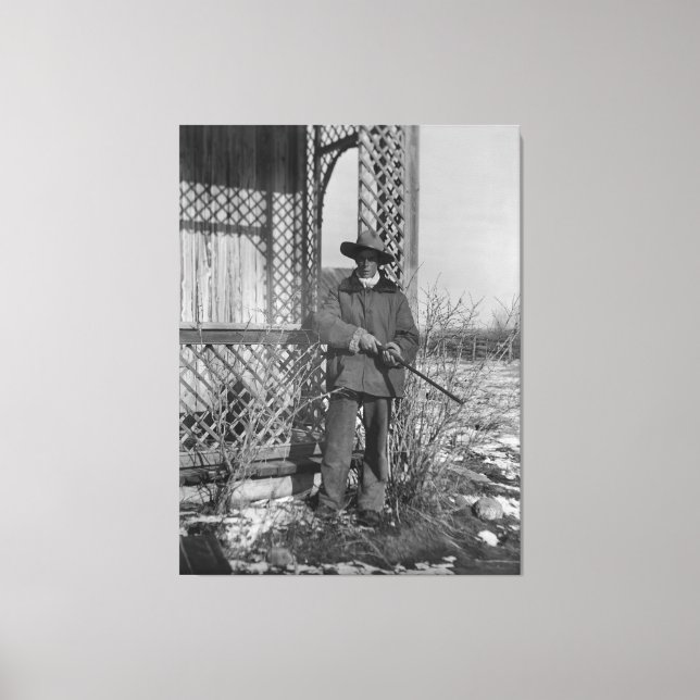 Cowboy Rancher oder kanadischer Gesetzentwurf des  Leinwanddruck (Vorderseite)