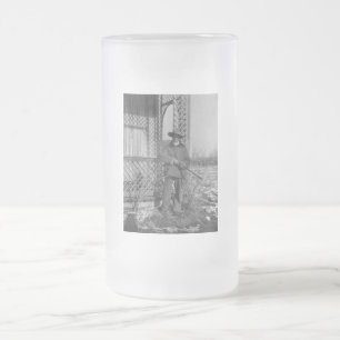 Cowboy Rancher oder kanadischer Gesetzentwurf des Mattglas Bierglas