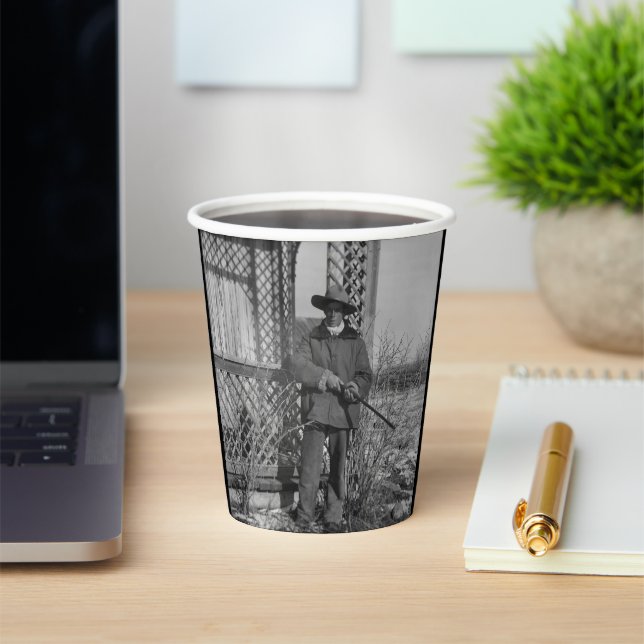 Cowboy Rancher oder kanadischer Gesetzentwurf des  Pappbecher (InSitu)