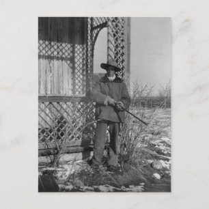 Cowboy-Rancher oder kanadischer Gesetzloser des Wi Postkarte