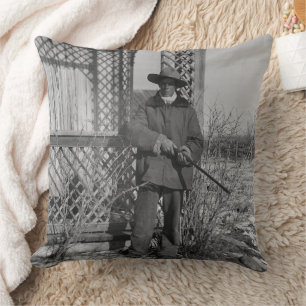 Cowboy-Rancher oder kanadischer Outlaw des alten W Kissen