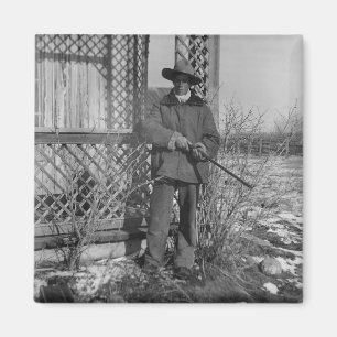 Cowboy Rancher oder kanadischer Outlaw des alten W Magnet