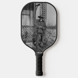 Cowboy Rancher oder kanadischer Outlaw des alten W Pickleball Schläger