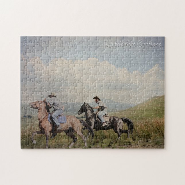 Cowboy-Reiten Puzzle (Horizontal)