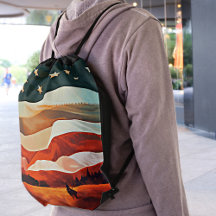 Cowboy-Rennen in Flag Sunset