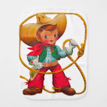 Cowboy Retro Boy Kind Niedlicher Western