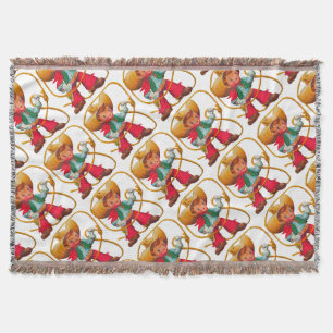 Cowboy Retro Boy Kind Niedlicher Western Decke