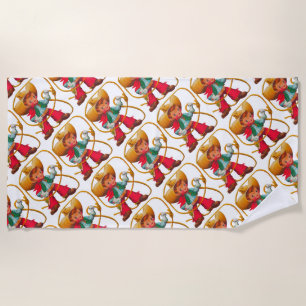 Cowboy Retro Boy Kind Niedlicher Western Strandtuch