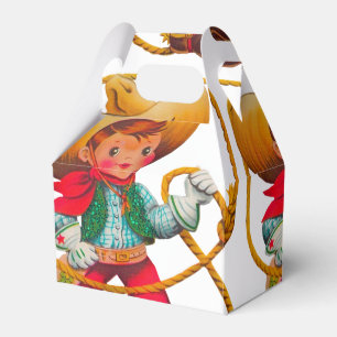 Cowboy Retro Junge Kind Süß Western Geschenkschachtel