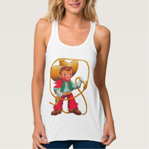 Cowboy Retro Junge Kind Süß Western Tank Top