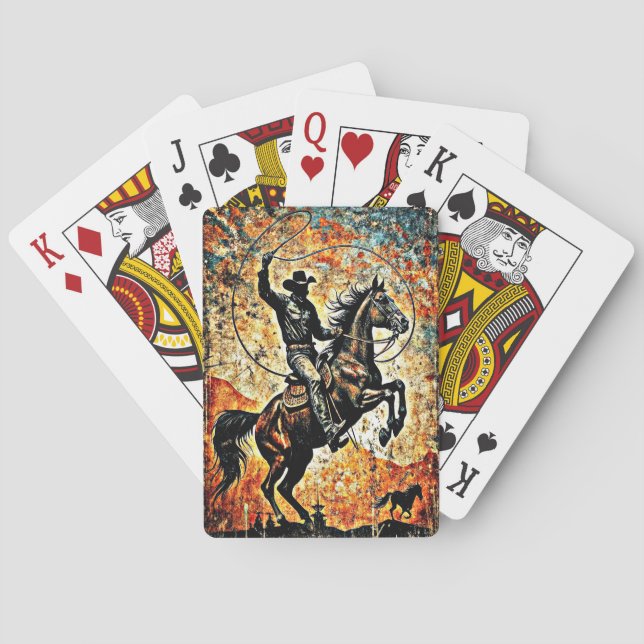 COWBOY RIDING SPIELKARTEN (Rückseite)