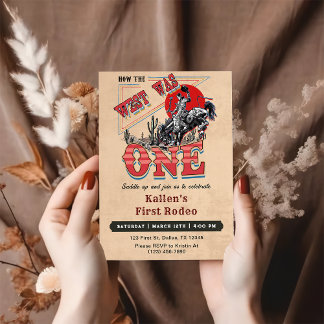 Cowboy Rodeo 1. Geburtstag Wie der Westen eins war Einladung